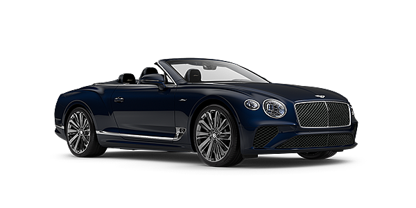 IWR Automotive Bentley GTC Speed convertible in Moroccan Blue paint front 34
